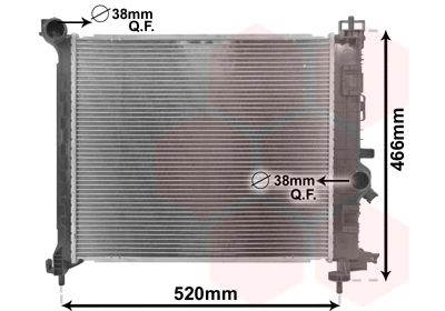 VAN WEZEL Vízhűtő 37002561_VW