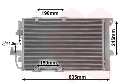 VAN WEZEL Klímahűtő 37005326_VW