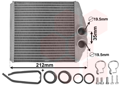 VAN WEZEL Fűtőradiátor 37006354_VW