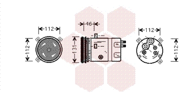 VAN WEZEL Klímakompresszor 3700K278_VW