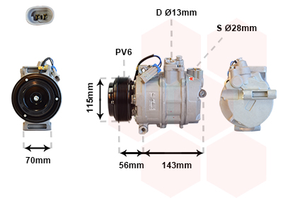 VAN WEZEL Klímakompresszor 3700K357_VW