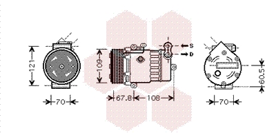 VAN WEZEL Klímakompresszor 3700K377_VW