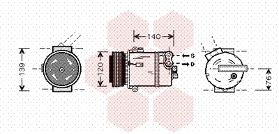 VAN WEZEL Klímakompresszor 3700K409_VW