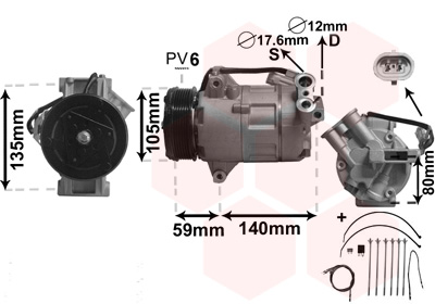 VAN WEZEL Klímakompresszor 3700K437_VW