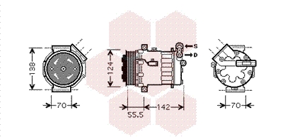 VAN WEZEL Klímakompresszor 3700K447_VW