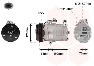 VAN WEZEL Klímakompresszor 3700K475_VW