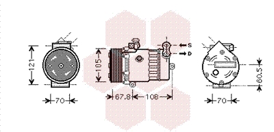 VAN WEZEL Klímakompresszor 3700K477_VW