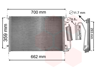 VAN WEZEL Klímahűtő 37015397_VW