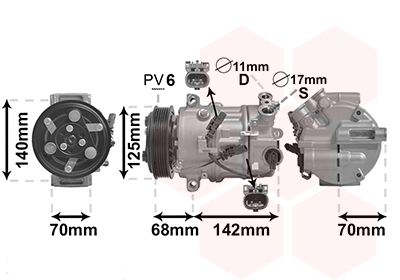 VAN WEZEL Klímakompresszor 3701K702_VW