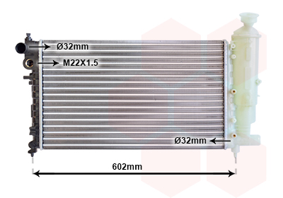 VAN WEZEL Vízhűtő 40002014_VW