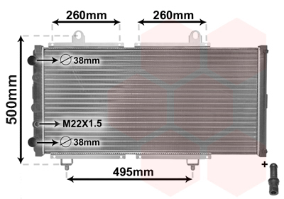 VAN WEZEL Vízhűtő 40002033_VW