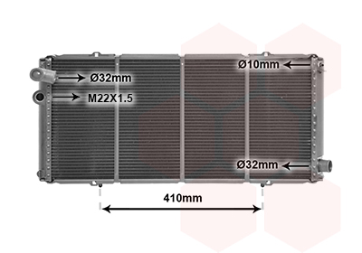 VAN WEZEL Vízhűtő 40002042_VW