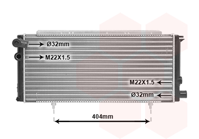 VAN WEZEL Vízhűtő 40002085_VW