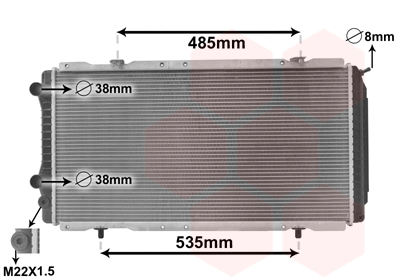 VAN WEZEL Vízhűtő 40002146_VW