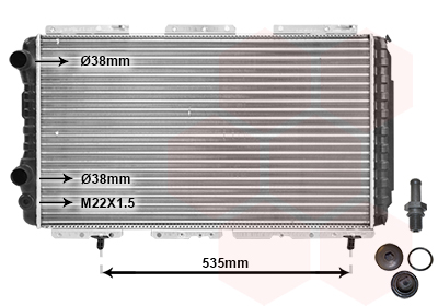 VAN WEZEL Vízhűtő 40002147_VW