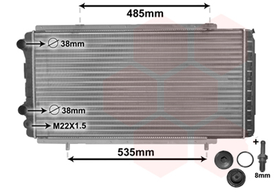 VAN WEZEL Vízhűtő 40002150_VW