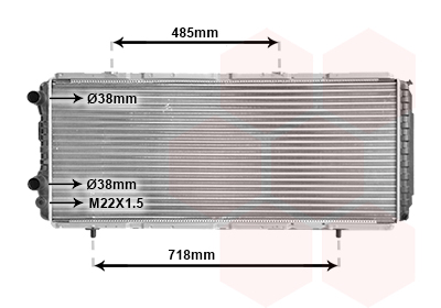 VAN WEZEL Vízhűtő 40002151_VW