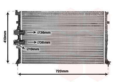 VAN WEZEL Vízhűtő 40002177_VW