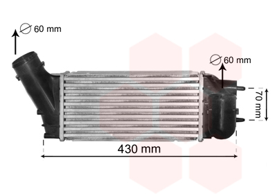 VAN WEZEL Töltőlevegő hűtő 40004335_VW