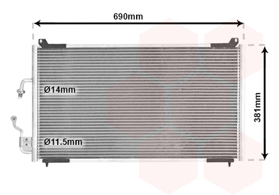 VAN WEZEL Klímahűtő 40005182_VW