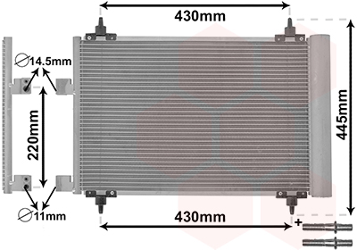 VAN WEZEL Klímahűtő 40005215_VW