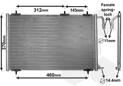 VAN WEZEL Klímahűtő 40005257_VW