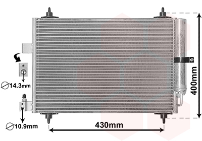 VAN WEZEL Klímahűtő 40005286_VW