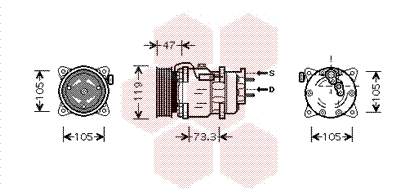 VAN WEZEL Klímakompresszor 4000K242_VW