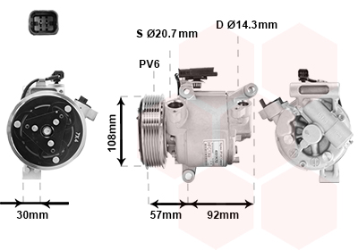 VAN WEZEL Klímakompresszor 4001K702_VW