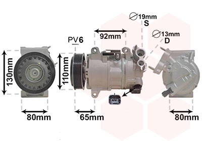 VAN WEZEL Klímakompresszor 4001K703_VW