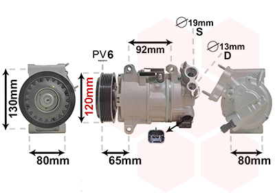 VAN WEZEL Klímakompresszor 4001K704_VW