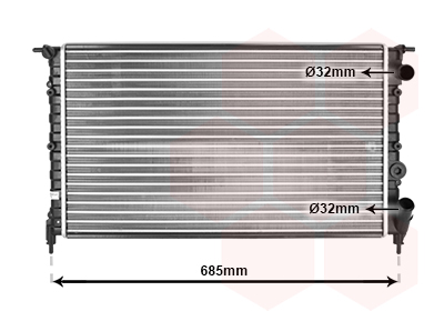 VAN WEZEL Vízhűtő 43002115_VW