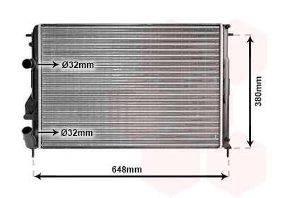 VAN WEZEL Vízhűtő 43002312_VW