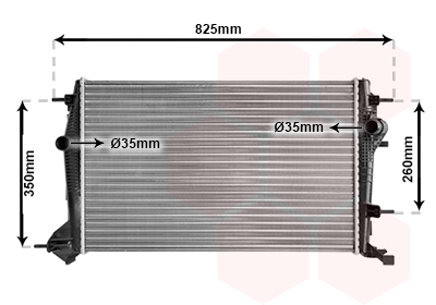 VAN WEZEL Vízhűtő 43002414_VW