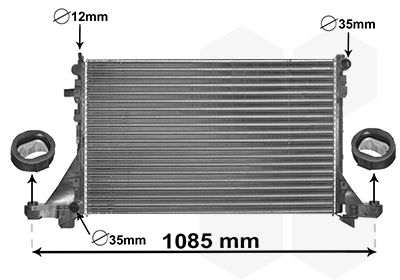 VAN WEZEL Vízhűtő 43002560_VW