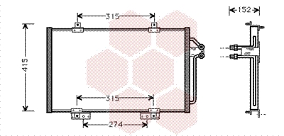 VAN WEZEL Klímahűtő 43005188_VW