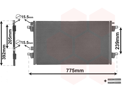 VAN WEZEL Klímahűtő 43005366_VW