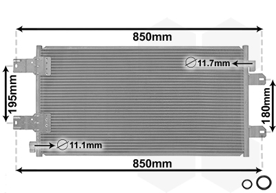 VAN WEZEL Klímahűtő 43005443_VW