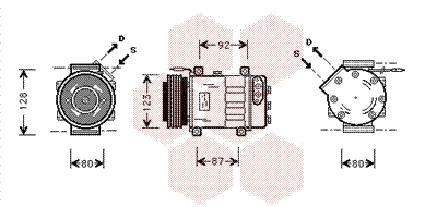 VAN WEZEL Klímakompresszor 4300K037_VW