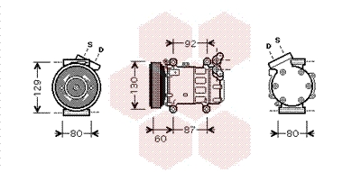 VAN WEZEL Klímakompresszor 4300K080_VW