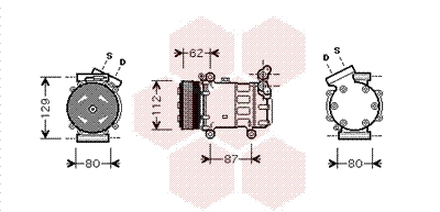 VAN WEZEL Klímakompresszor 4300K331_VW