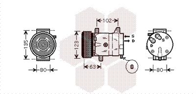 VAN WEZEL Klímakompresszor 4300K404_VW