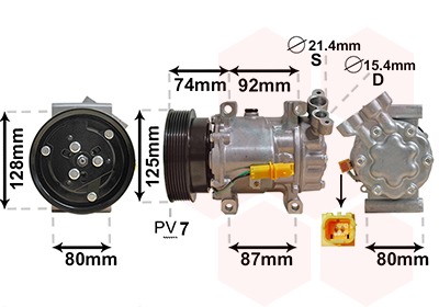 VAN WEZEL Klímakompresszor 4300K452_VW