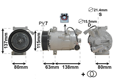 VAN WEZEL Klímakompresszor 4300K491_VW