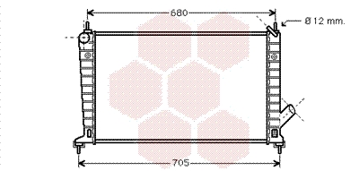 VAN WEZEL Vízhűtő 47002035_VW