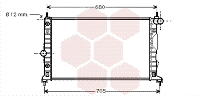 VAN WEZEL Vízhűtő 47002037_VW