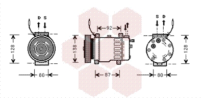 VAN WEZEL Klímakompresszor 4700K052_VW