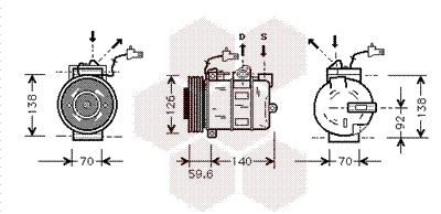 VAN WEZEL Klímakompresszor 4700K054_VW