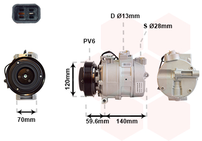 VAN WEZEL Klímakompresszor 4700K065_VW