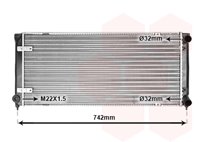 VAN WEZEL Vízhűtő 49002009_VW